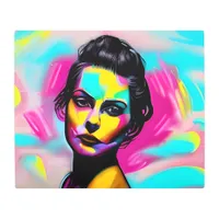 Fierce Woman Graffiti Art Colorful AI Generated