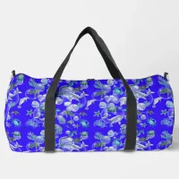 Watercolor Under the Sea  Duffle Bag