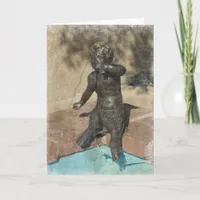 Satyr Fountain, Birthday Card