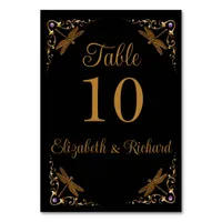 Fantasy Fairy Tale Wedding Table Number Table Card