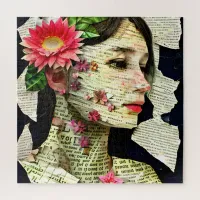 Pretty Woman Art Collage   Jigsaw Puzzle