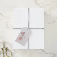 Floral orb gift tag 