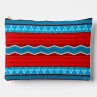 Southwest River Canyon Red and Turquoise Accessory Pouch