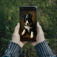 Cute Border Collie Poster