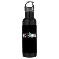 No Kings Day Retro Graphic Stainless Steel Water Bottle