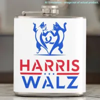 Harris Walz, Dancing Cats, Custom QR Code, Hashtag Flask