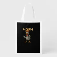 F-Caw-F Chicken Essential Aesthetic Casual Grocery Bag