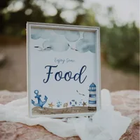 Nautical Food Baby Shower Sign