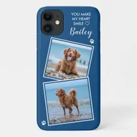 Custom Photo Collage Pet Dog Cat Quote Cute Photo iPhone 11 Case