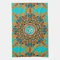 Hippy Goa Psychedelic Batik OM Cloth Banner