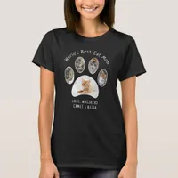 Cute Pet Photo Collage World's Best Cat Mom T-Shirt