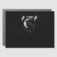 Funny Crow Retro Classic Style Car Magnet