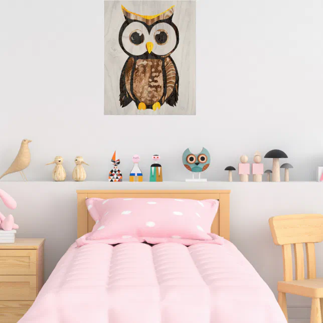 Wood - Owl Poster