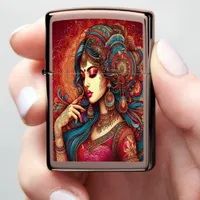 Timeless Indian Woman Beauty Zippo Lighter