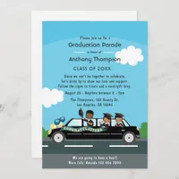 Kids Drive By Graduation Party Photo Invitation