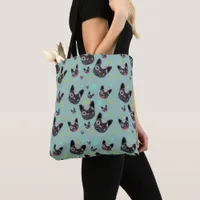 Cute Dog Face Pattern - Tote Bag