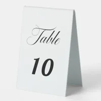 Wedding script elegant minimalist table tent sign