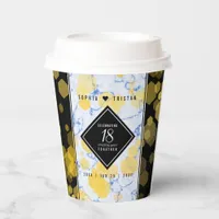 Elegant 18th Porcelain Wedding Anniversary Paper Cups