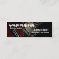 GUITAR "Redtrax" Small Business card