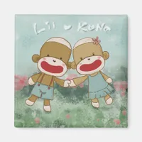 Lil & Kona Holiding Hands Magnet