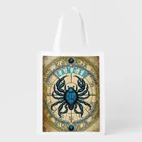 Cancer Astrology Sign Grocery Bag