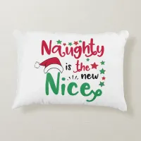 naughty is the new nice decorative pillow