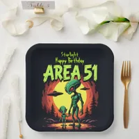 Extraterrestrial Beings Appear Near Area 51 Paper Plates