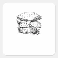 Cute Cottagecore Aesthetic Mushroom Fungi Goblinco Square Sticker
