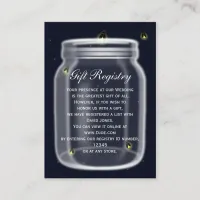 fireflies mason jar Gift registry  Cards