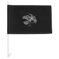 Crow, F-Caw-F Funny Bird Moon Gothic Adult Humor C Car Flag