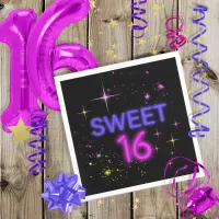 Neon Glow Sweet 16 ID760 Napkins