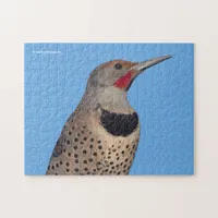 Northern Flicker Woodpecker in the Sun Jigsaw Puzzle