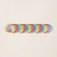 Chiffon Scarf - Rainbow Colored Rings