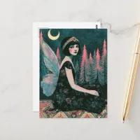 Gorgeous Vintage Fairy  Postcard
