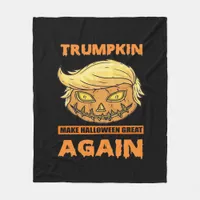 Trumpkin Make Halloween Great Again Funny Classic Fleece Blanket