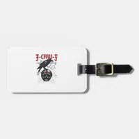 F-Caw-F Funny Halloween Crow Raven Gothic Humor Luggage Tag