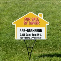 Bold Change Color House for Sale by Owner Sign