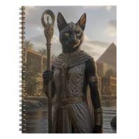 Cat Goddess Bastet Postcard Notebook
