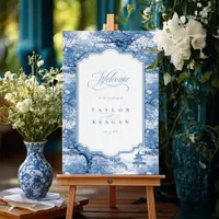 Elegant Chinoiserie Wedding Welcome ID1094 Foam Board