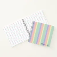 Personalized Rainbow  Notebook