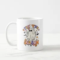 Tis The Season Retro Halloween Party Funny Minimal Coffee Mug