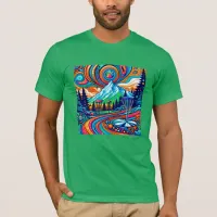 Psychedelic Disc Golf Course  T-Shirt