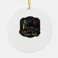 Whimsigoth Fantasy Mystical Forests, Moons & Magic Ceramic Ornament