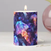 Colorful Under the Sea Jellyfish | Pillar Candle