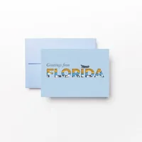 Florida State Flat Thank You Card