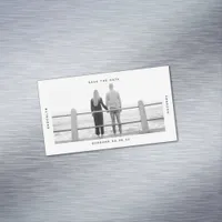 BUDGET Photo Wedding Save The Date Business Card Magnet