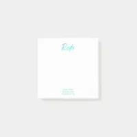 *~* Blue Green & Turquoise Reiki Iridescent Post-it Notes