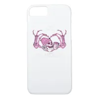Halloween Skull Heart Hands Skeleton Beanie Design iPhone 8/7 Case