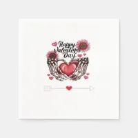 Skeleton Hands Valentines Day Classic Style Napkins