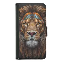 Majestic Mosaic Lion Head  Samsung Galaxy S5 Wallet Case